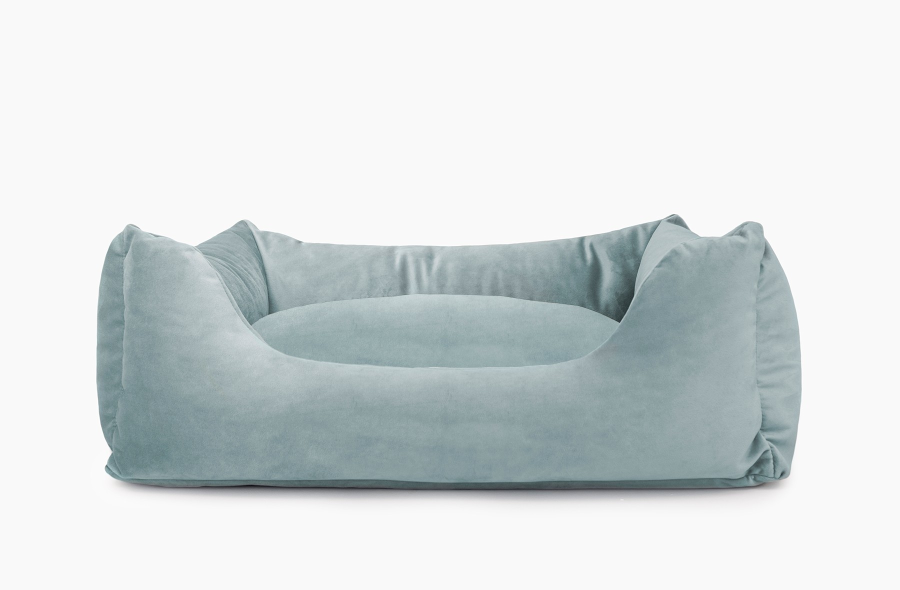 Cama para mascotas en color Agua con cojín Agua sin bordado