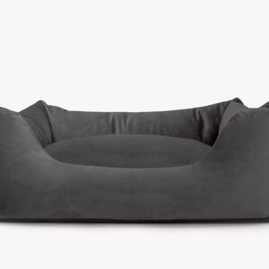 Cama para mascotas en color Antracita con cojín Antracita sin bordado