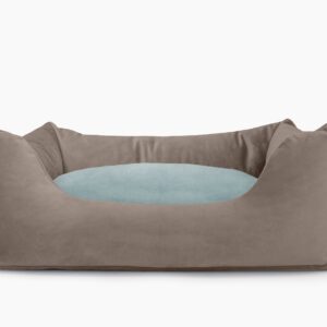 Cama para mascotas en color Visón con cojín Agua sin bordado