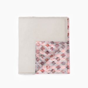 Plaids en color Beige con reverso en color Rombos Rosa